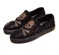 philipp plein leather low trainers skull logo